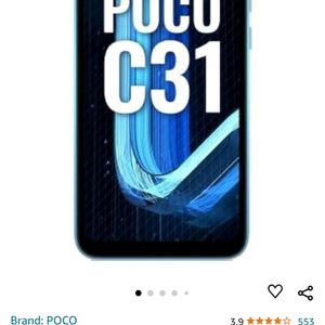 Poco C31 Mobial Working But Screen Damaged