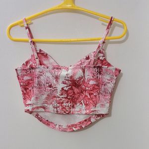 Landscape Printing Hem Crop Top (Fixed Price) @349