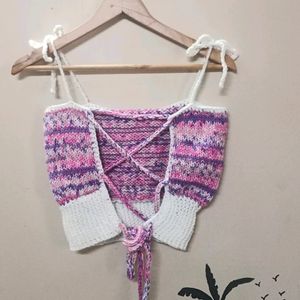 Handmade Knitted Crop Top