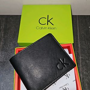 Calvin Klein Leather Wallet ( BLACK )