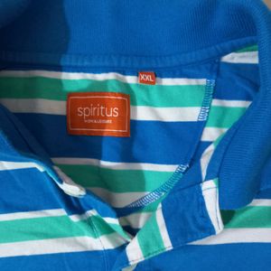 Blue Stripes T Shirt For Men