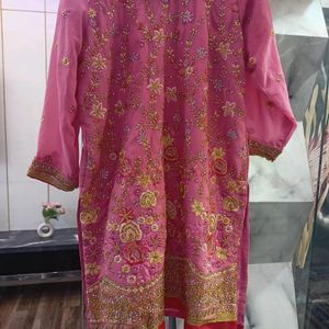 Heavy Embroidery Kurti With Garara With Dupatta