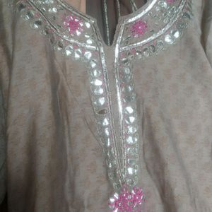 Partywear  Chanderi Kurti