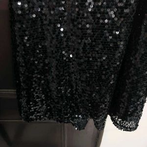 Black Sequin Dress