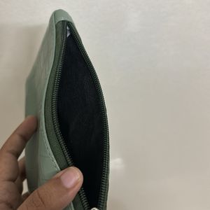 Teal Crocs Makeup Pouch