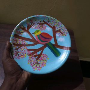 Terracotta Wall Decor Painted Plates