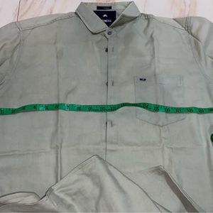 Olive Full Sleeves Slim Fit Shirt