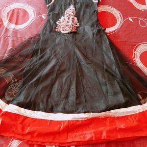 Net Anarkali Kurti