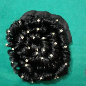 artificial hair bun