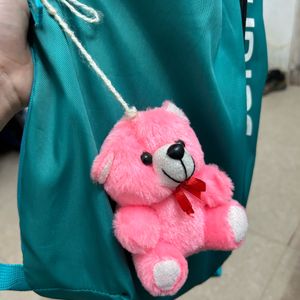 Small Cute Pink Teddy Bear / Keyring