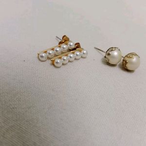 Cute Korean Pearl Earring Combo Of 3