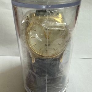 Timex Original Gold Watch With Leather Strap