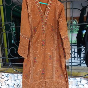 Sadabahar Organza Suit Pakistani