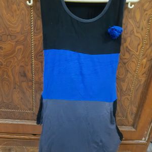 Blue And Black Top