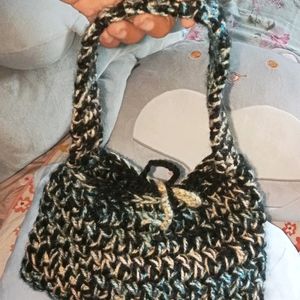Handmade Crochet Shoulder Handbag