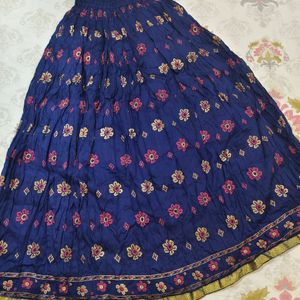 Ethnic Blue Skirt