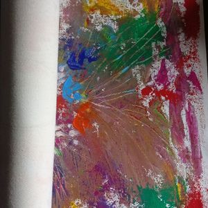 Foldable Canvas Sheet Abstract Painting Or Vase