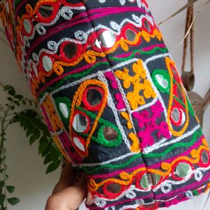 Multi Color Gamthi Work Hand Bag