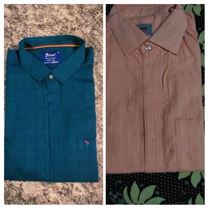 Two Brand New Premium Full Sleeve Cotton Shirt