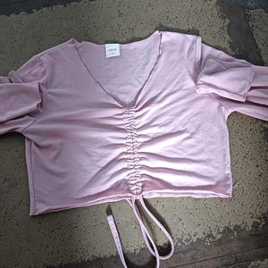 A Pink Crop Top