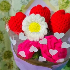 Crochet Flowers Bouquet