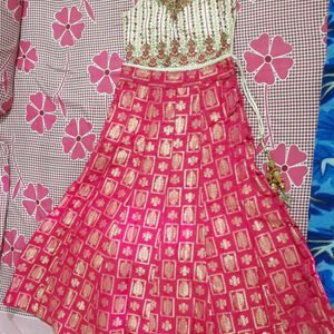 Lehnga Choli Set With 2 Dupatta