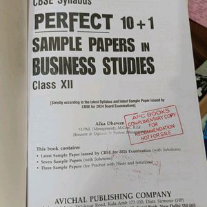 Sample Paper 2024 Edition