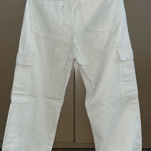 White Cargo Pants