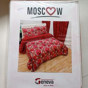 New Catlog Piece Double Bedsheet With Pillow Cover