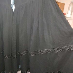 Black Colour Gharara Set