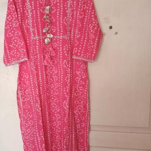 Bandhni Print Kurta Palazzo