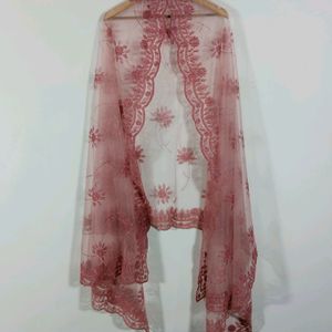Pink Embroidered Ethnic Gown (Women)