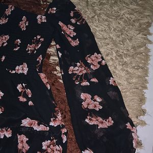 Black Floral Dress