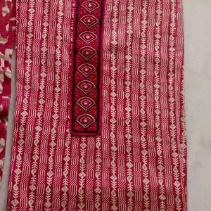 Cotton Suit Kurti Pant & Dupatta For Sell