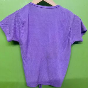 Lavender Crop Top