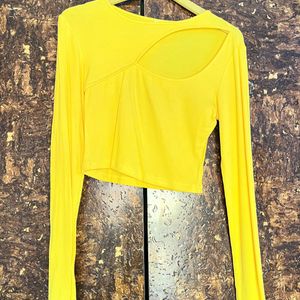 Yellow Cut Top