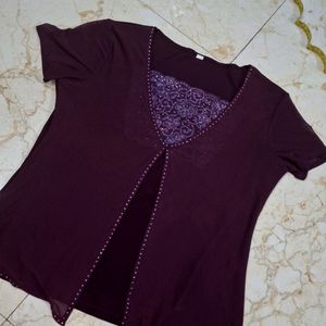 Beautiful Top With Glitter Stone