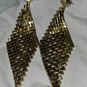 Gorgeous Sparkling Diamond Long Earrings