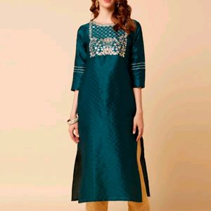 Varanga Green Embroided Kurta