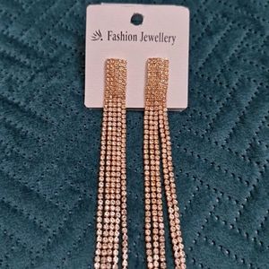 American Diamond Rose Gold Earrings