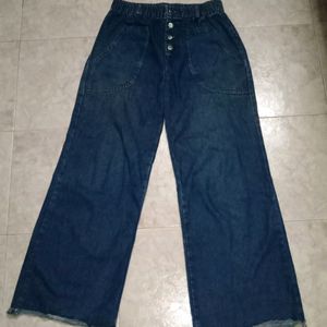 Trendy Wide Leg Jeans