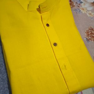 Yellow Mans Kurta