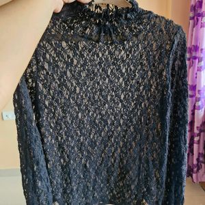 Black Net Top