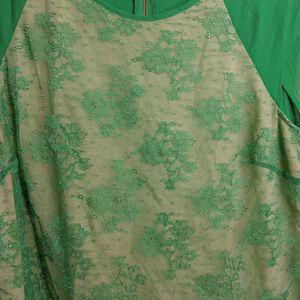 Green Casual Top (Girl' s)