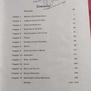 Class 9 Science NCERT textbook