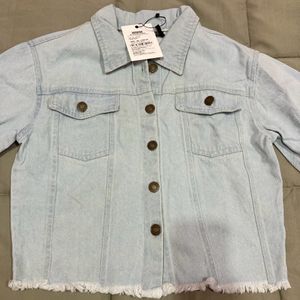 SASSAFRAS Women Washed Denim Jacket