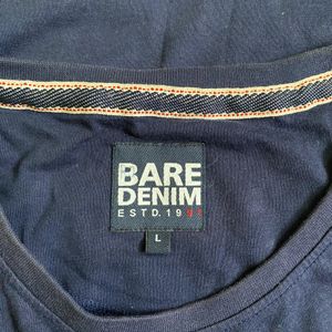 Bare Denim Tshirt (Discoloured)