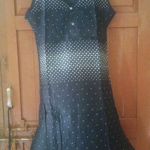 Dark Navy Blue Kurti