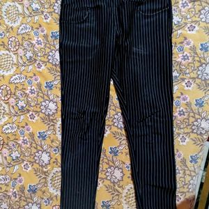 Fancy Black Line Trouser