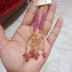 Purple 💜 Colour Long Earrings